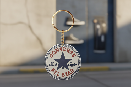 Converse All Star keychain on a white background