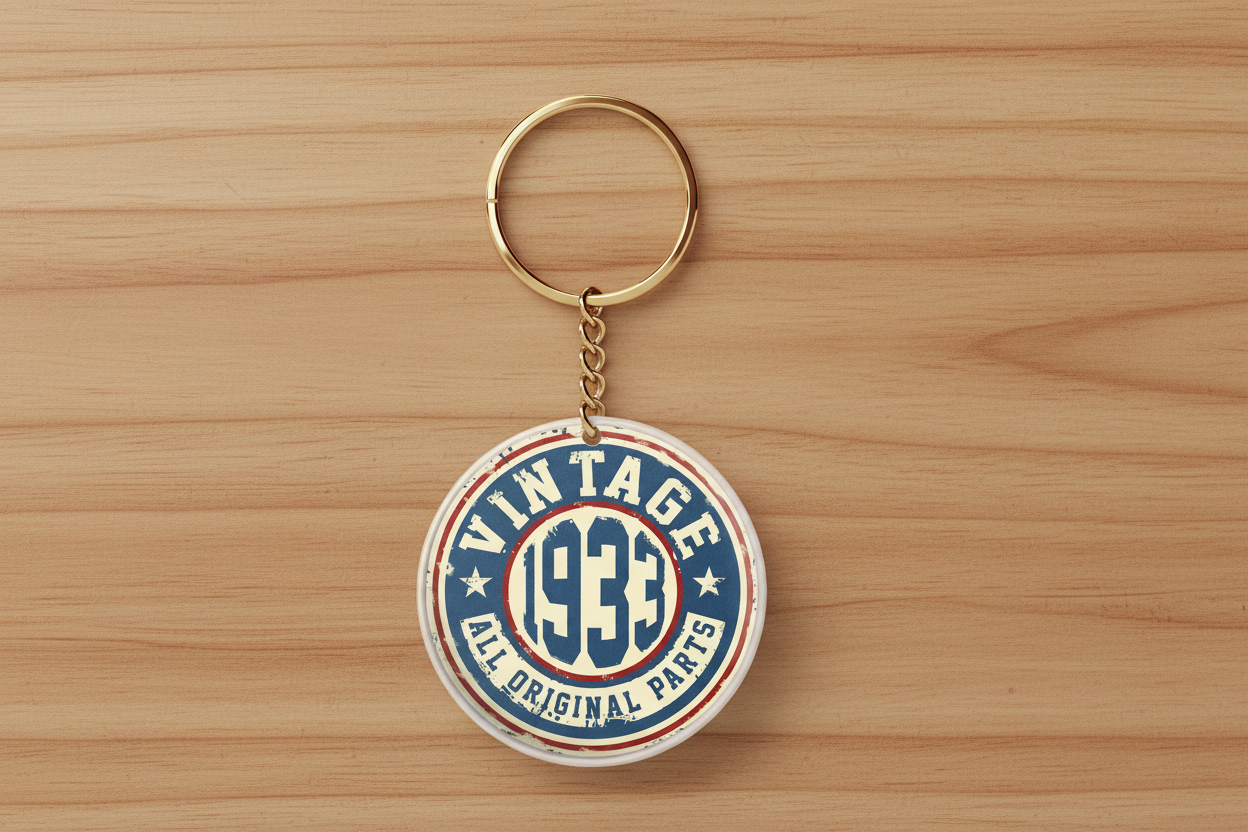 Vintage (Circle Key Chain)